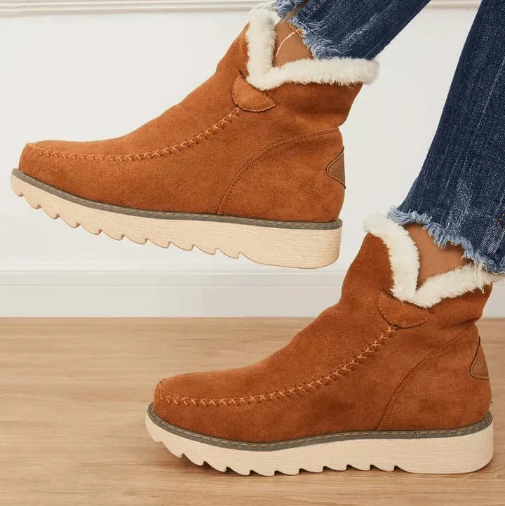 Gemütliche Strick-Winter-Stiefeletten