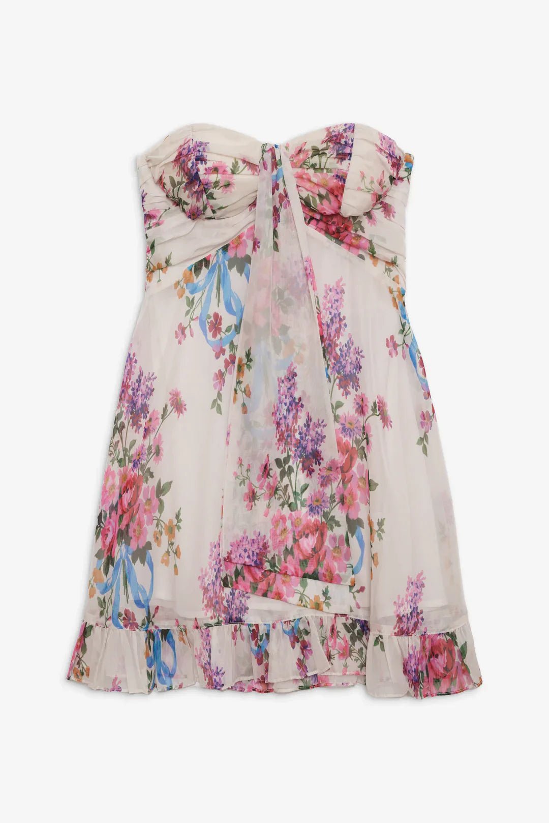Boho Maxikleid mit Blumenmuster und fließender Silhouette - Livezo
