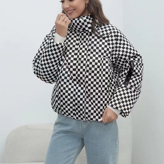 Damen Steppwindjacke mit hohem Kragen - Livezo