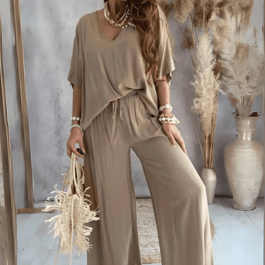 Damen Zweiteiler - Set – Legeres Sommer - Outfit - Livezo