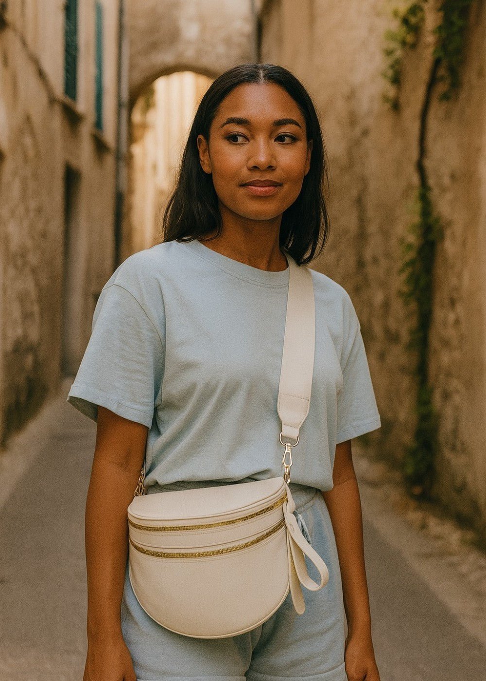 Elegante Leder - Bauchtasche für freihändigen Stil - Livezo
