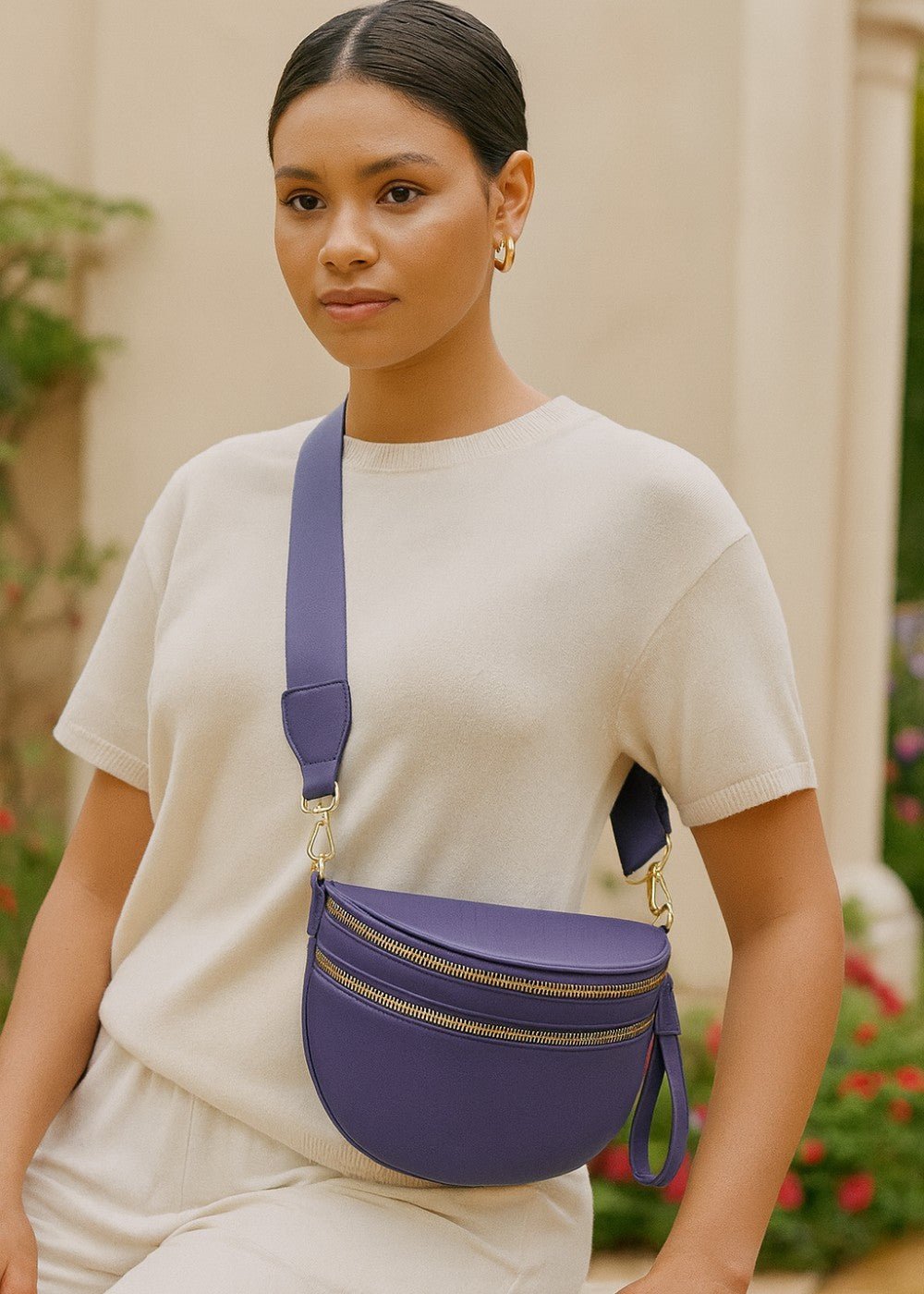 Elegante Leder - Bauchtasche für freihändigen Stil - Livezo