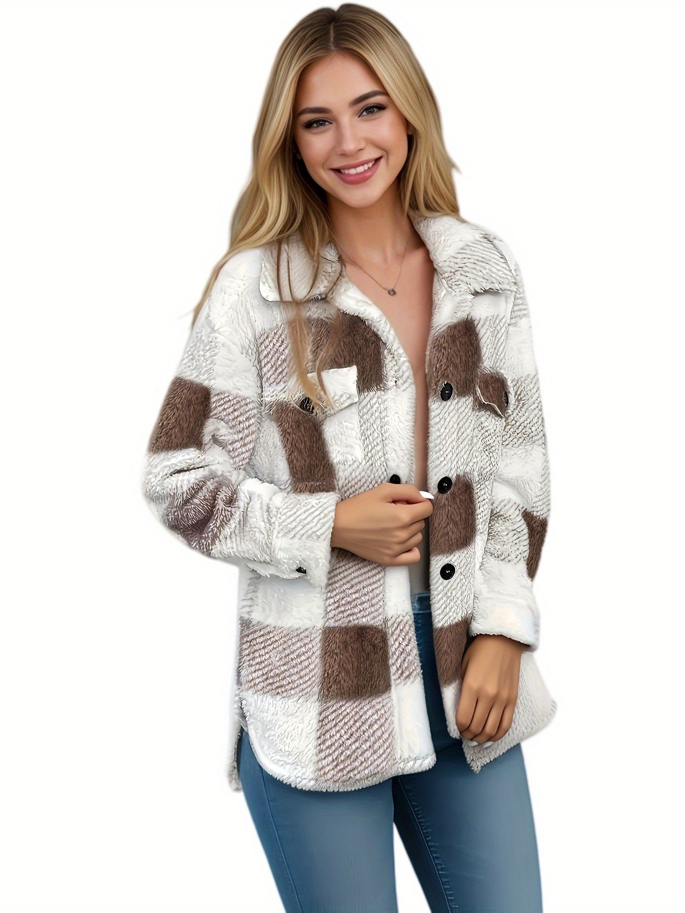 Gemütliche locker sitzende weiche Hemdjacke - Livezo