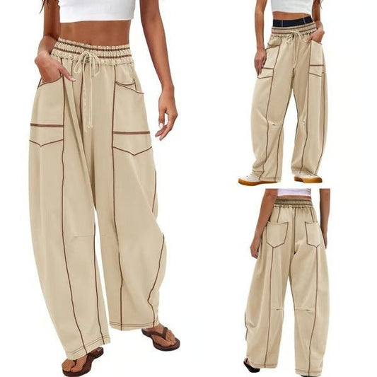 Gemütliche Lounge - Sweatpants mit weitem Bein und Taschen - Livezo