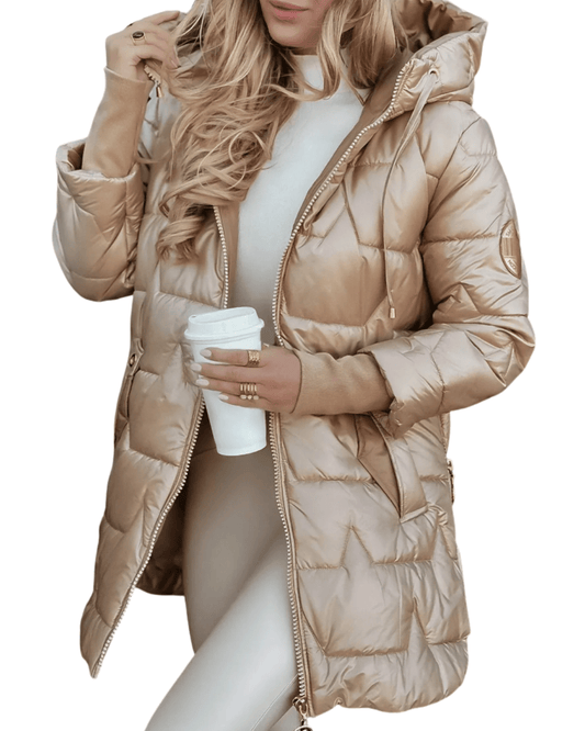 Gemütliche Steppjacke mit Kapuze für mühelosen Stil - Livezo