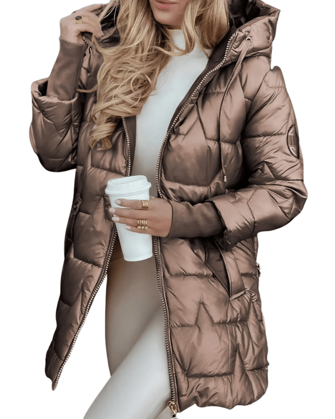 Gemütliche Steppjacke mit Kapuze für mühelosen Stil - Livezo