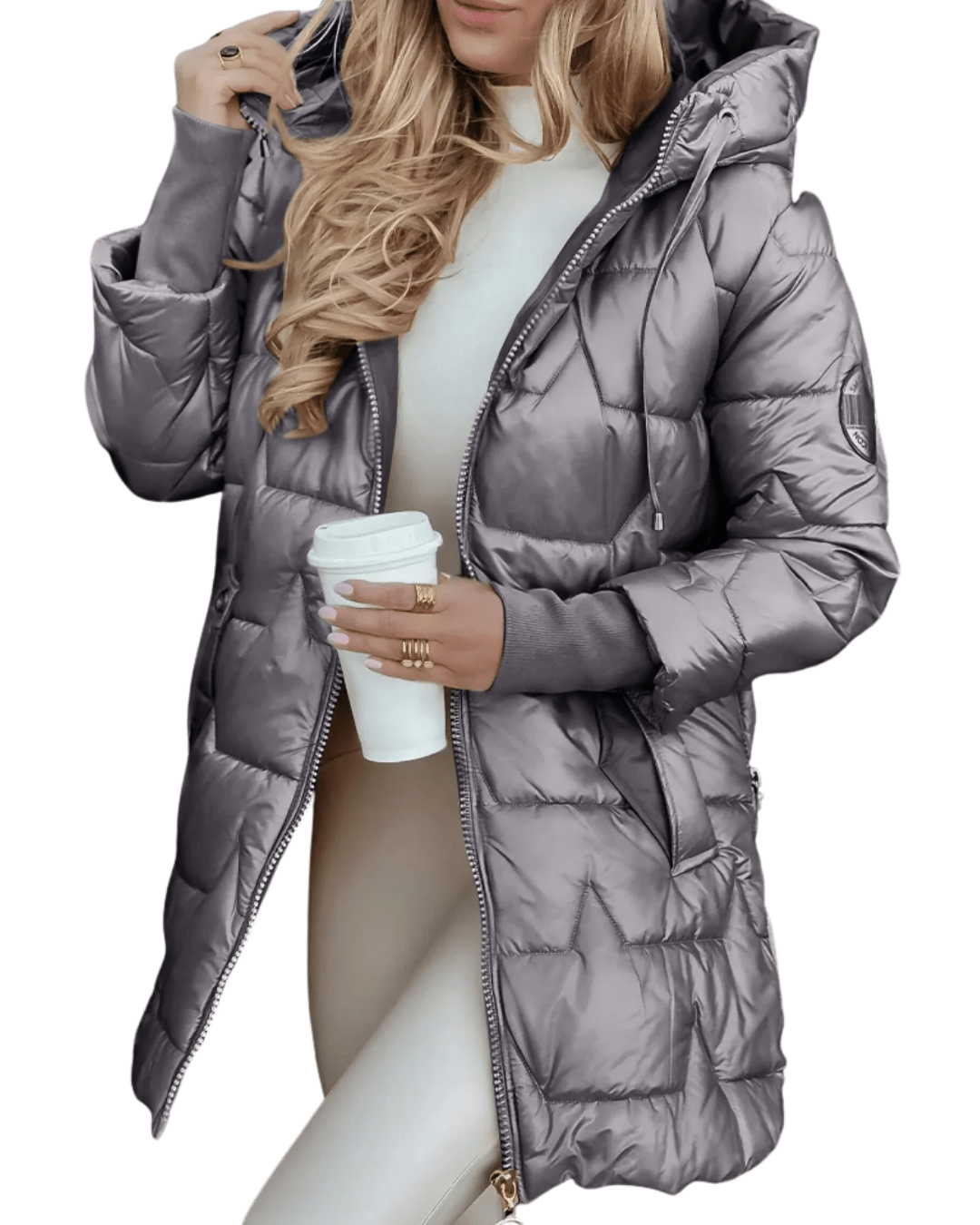 Gemütliche Steppjacke mit Kapuze für mühelosen Stil - Livezo