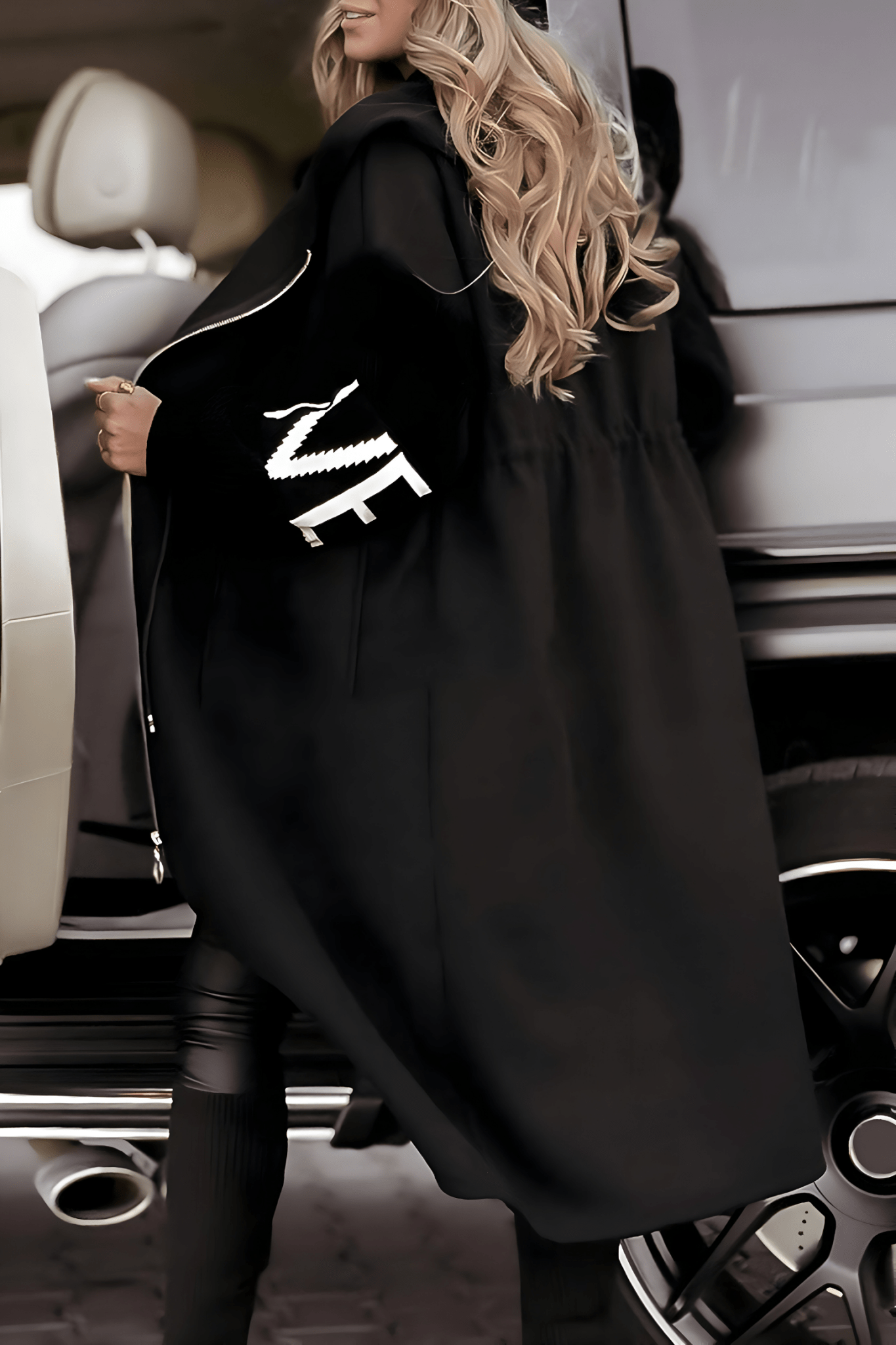 Gemütliche Strick - Hoodie - Jacke mit Ärmeln für Damen - Livezo