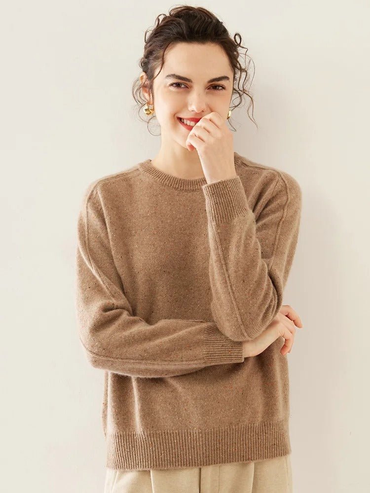 Gemütlicher Bunter Wollpullover mit Punkten - Livezo