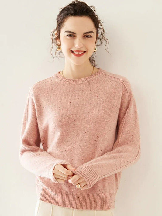 Gemütlicher Bunter Wollpullover mit Punkten - Livezo