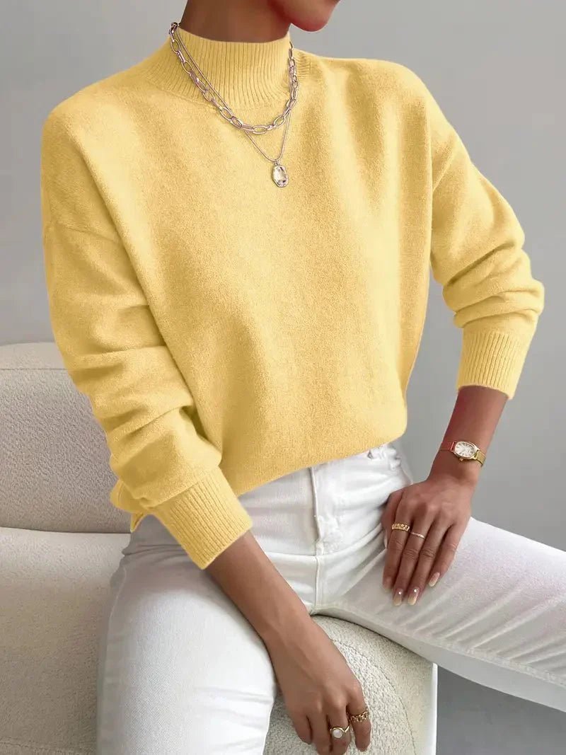 Gemütlicher eleganter Rollkragenpullover - Livezo