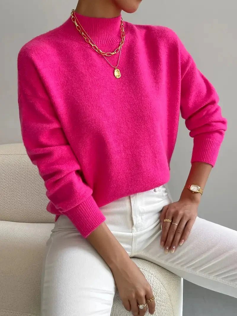 Gemütlicher eleganter Rollkragenpullover - Livezo