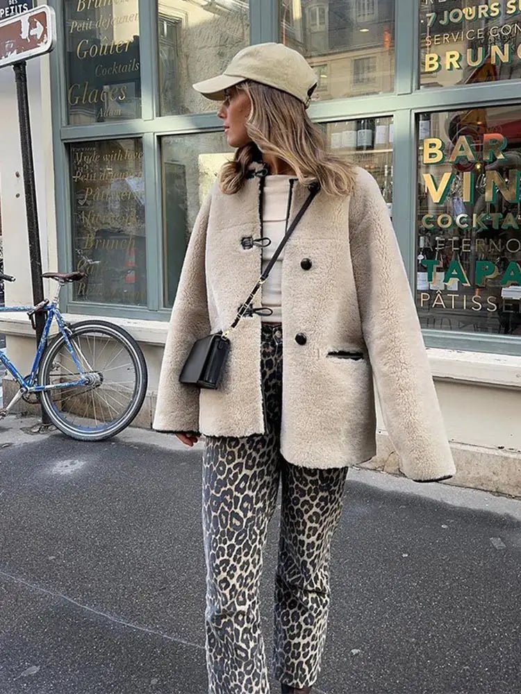 Gemütlicher Flauschiger Langer Mantel für Chicen Winterstil - Livezo
