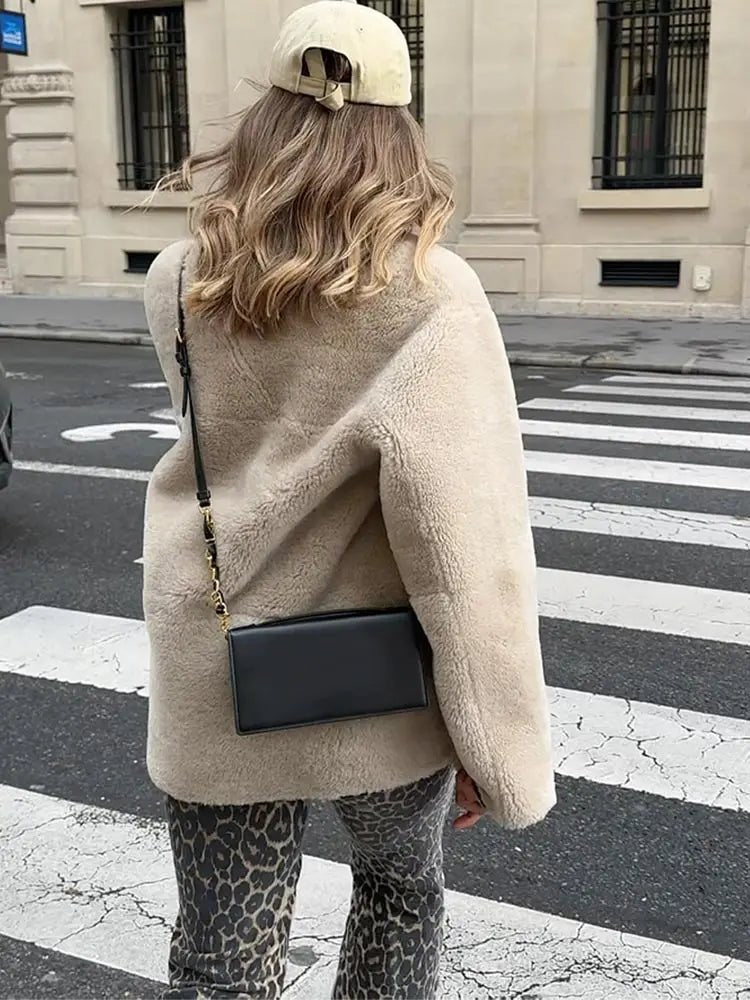 Gemütlicher Flauschiger Langer Mantel für Chicen Winterstil - Livezo