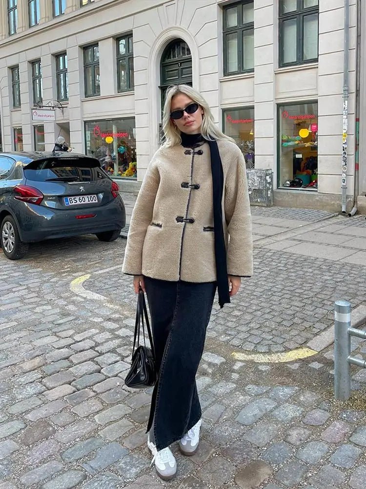 Gemütlicher Flauschiger Langer Mantel für Chicen Winterstil - Livezo