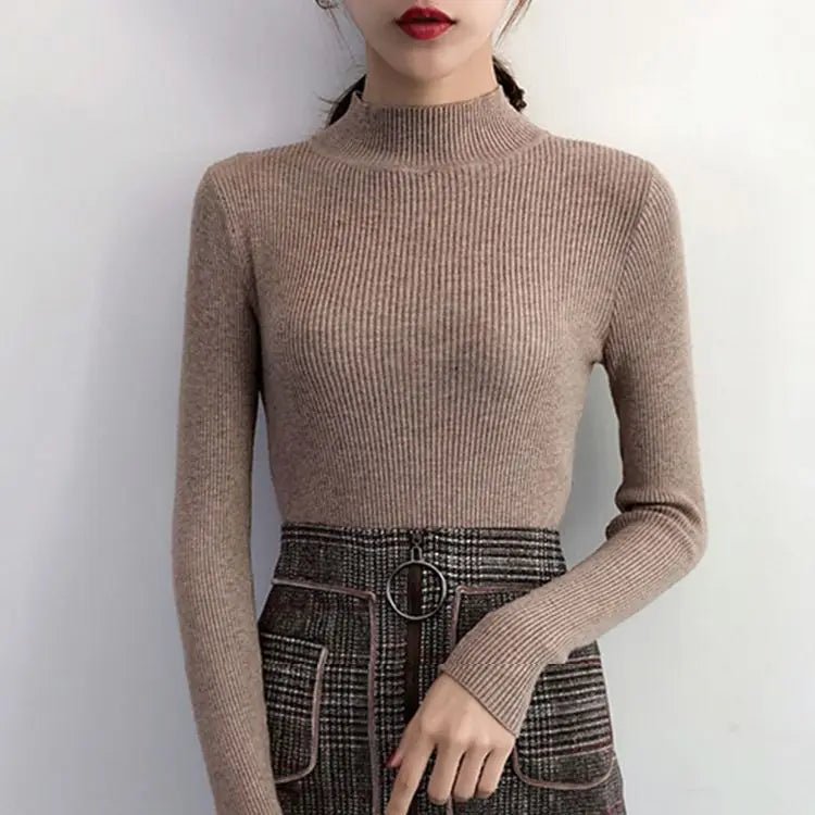Gemütlicher gerippter Wollpullover für Damen - Livezo