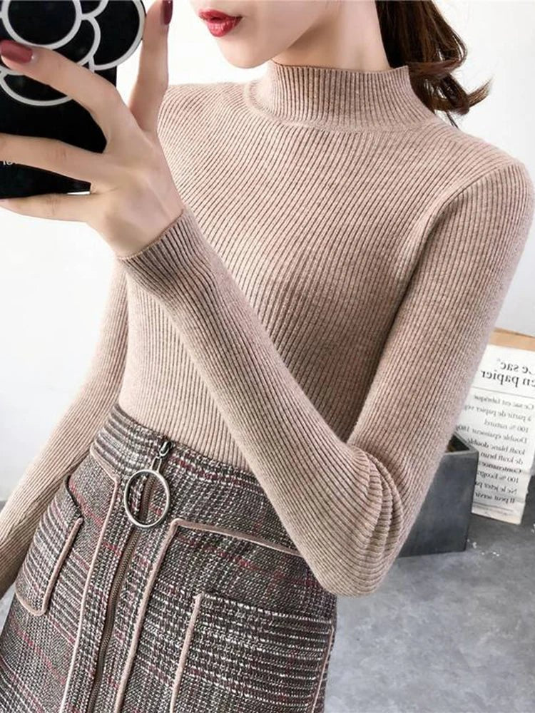 Gemütlicher gerippter Wollpullover für Damen - Livezo