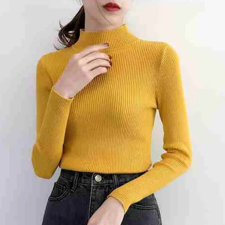 Gemütlicher gerippter Wollpullover für Damen - Livezo