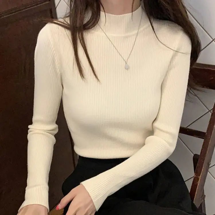 Gemütlicher gerippter Wollpullover für Damen - Livezo