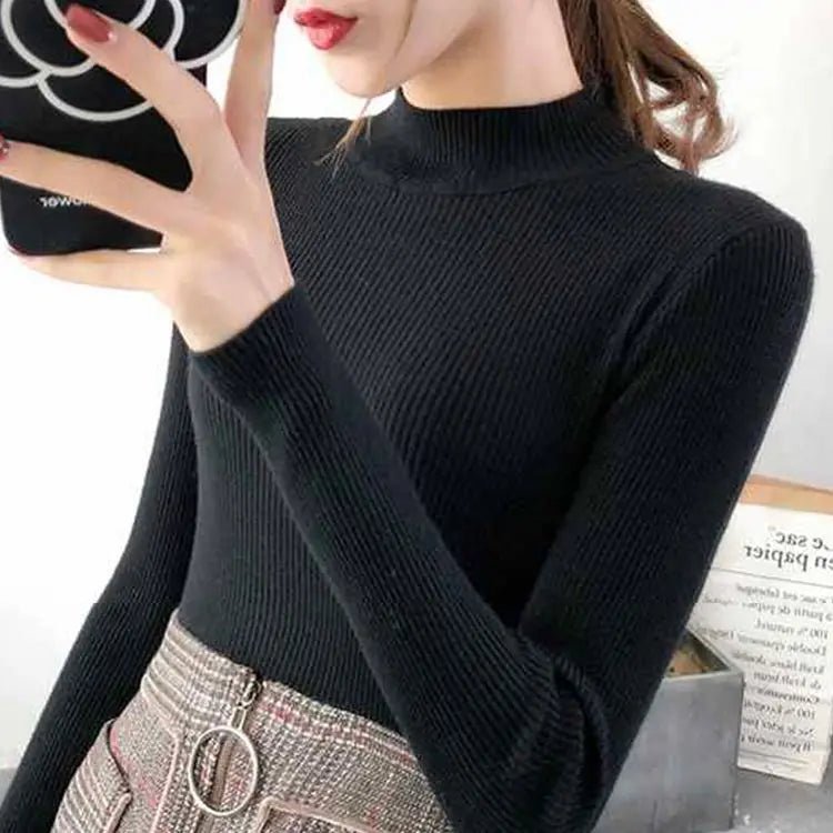 Gemütlicher gerippter Wollpullover für Damen - Livezo