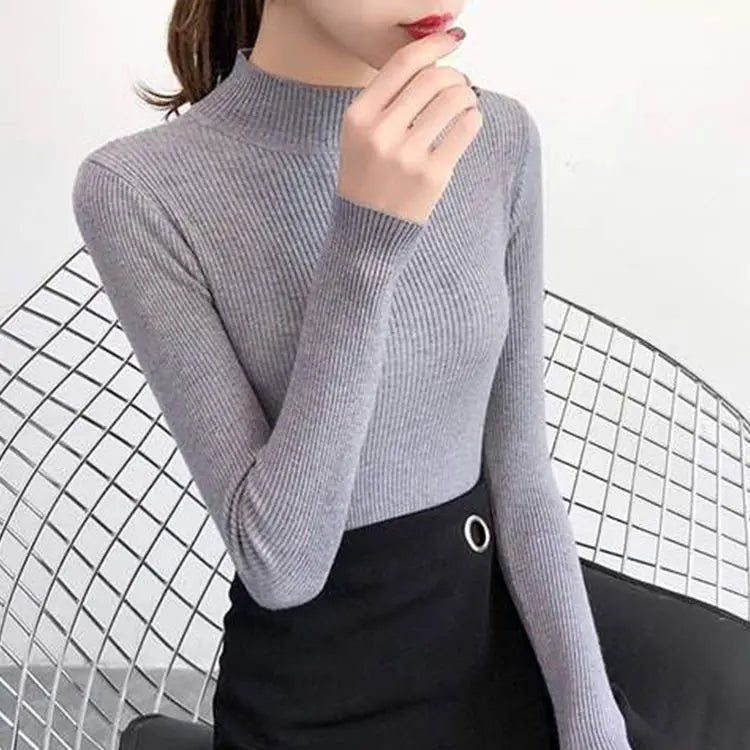 Gemütlicher gerippter Wollpullover für Damen - Livezo