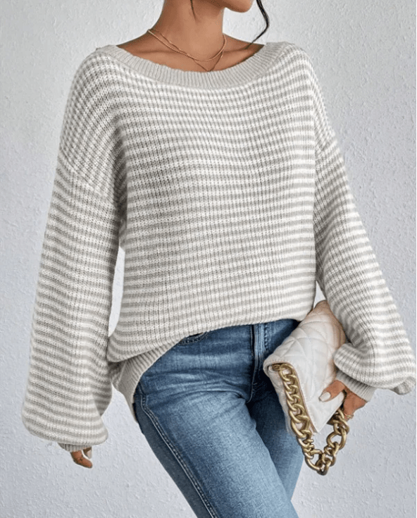 Gemütlicher grob gestrickter Pullover für den Herbst Layers - Livezo
