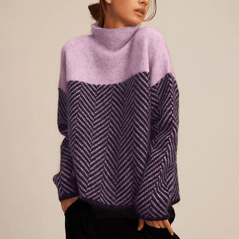 Gemütlicher Grobstrick Rollkragenpullover - Livezo