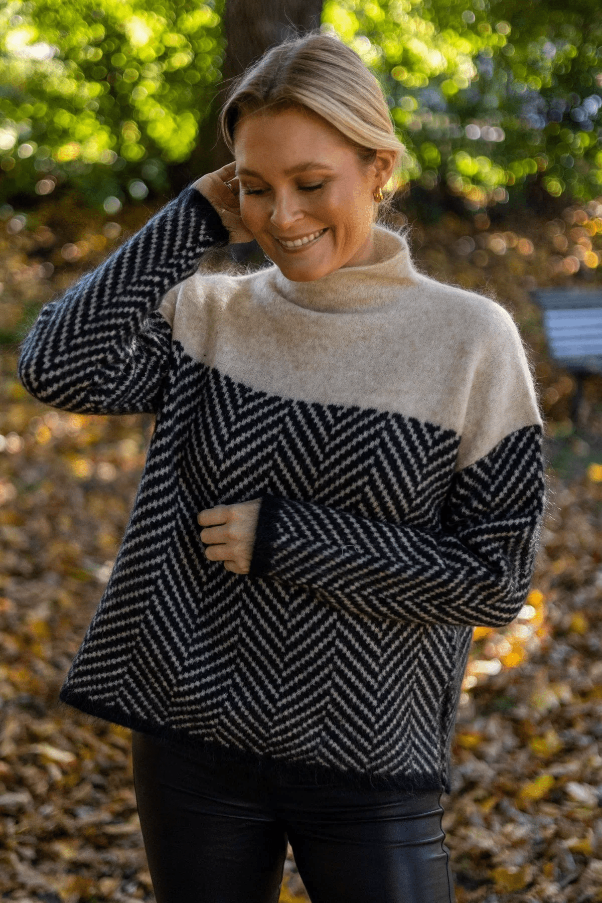 Gemütlicher Grobstrick Rollkragenpullover - Livezo