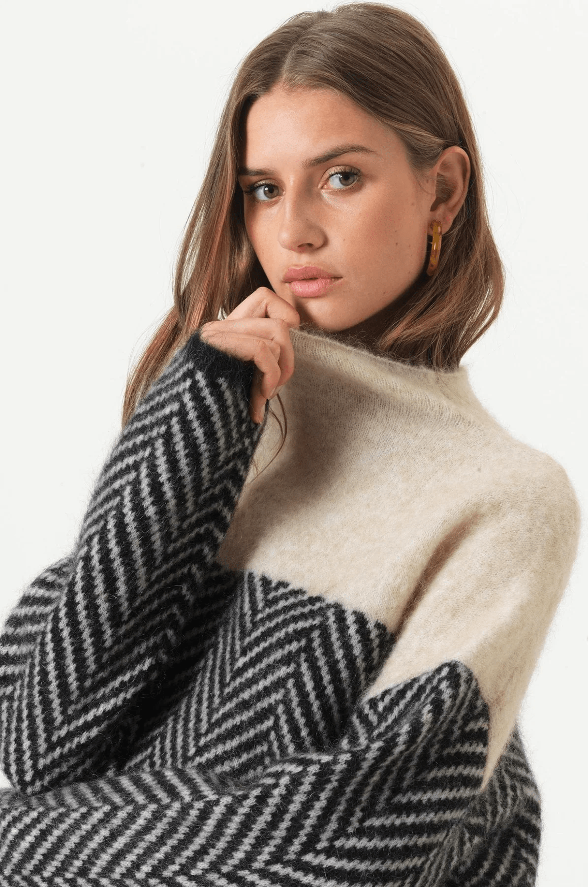 Gemütlicher Grobstrick Rollkragenpullover - Livezo