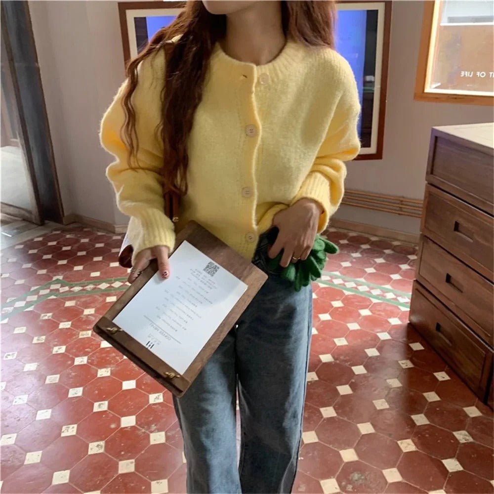 Gemütlicher lässiger Strickcardigan - Pullover - Livezo