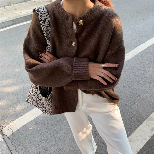 Gemütlicher lässiger Strickcardigan - Pullover - Livezo