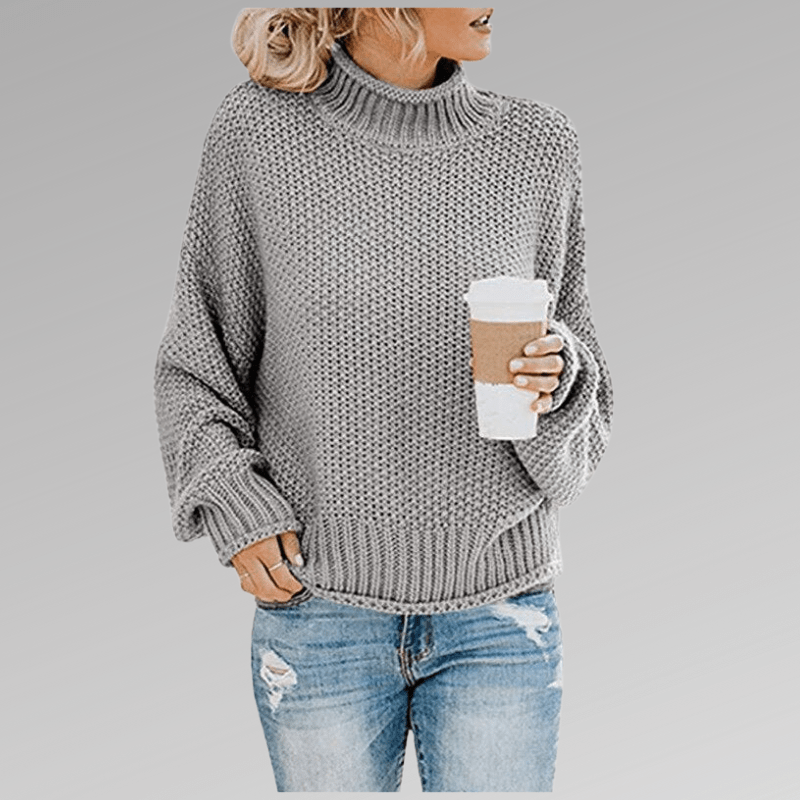 Gemütlicher Pullover mit hohem Kragen - Livezo