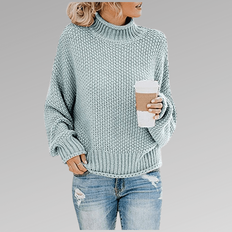 Gemütlicher Pullover mit hohem Kragen - Livezo