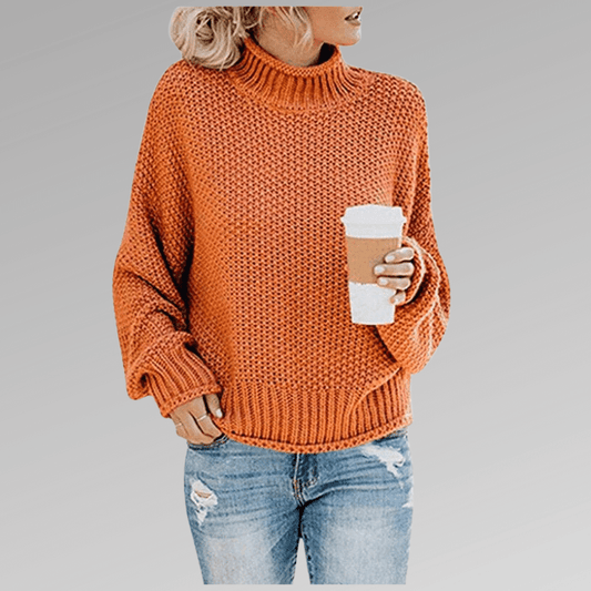 Gemütlicher Pullover mit hohem Kragen - Livezo