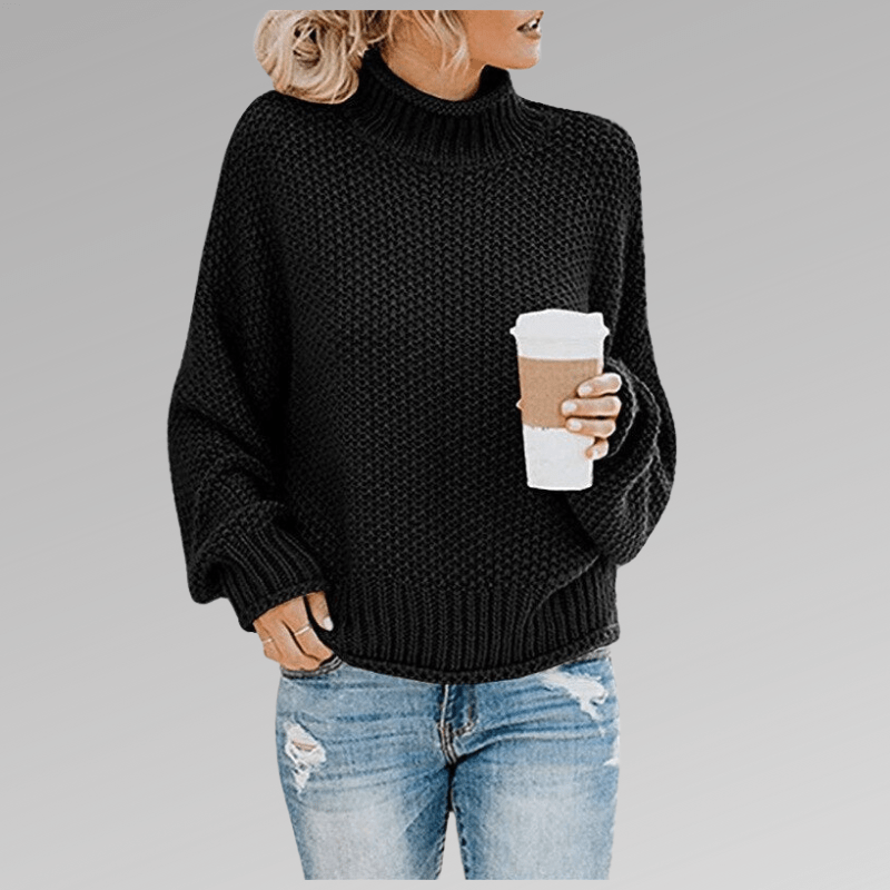 Gemütlicher Pullover mit hohem Kragen - Livezo