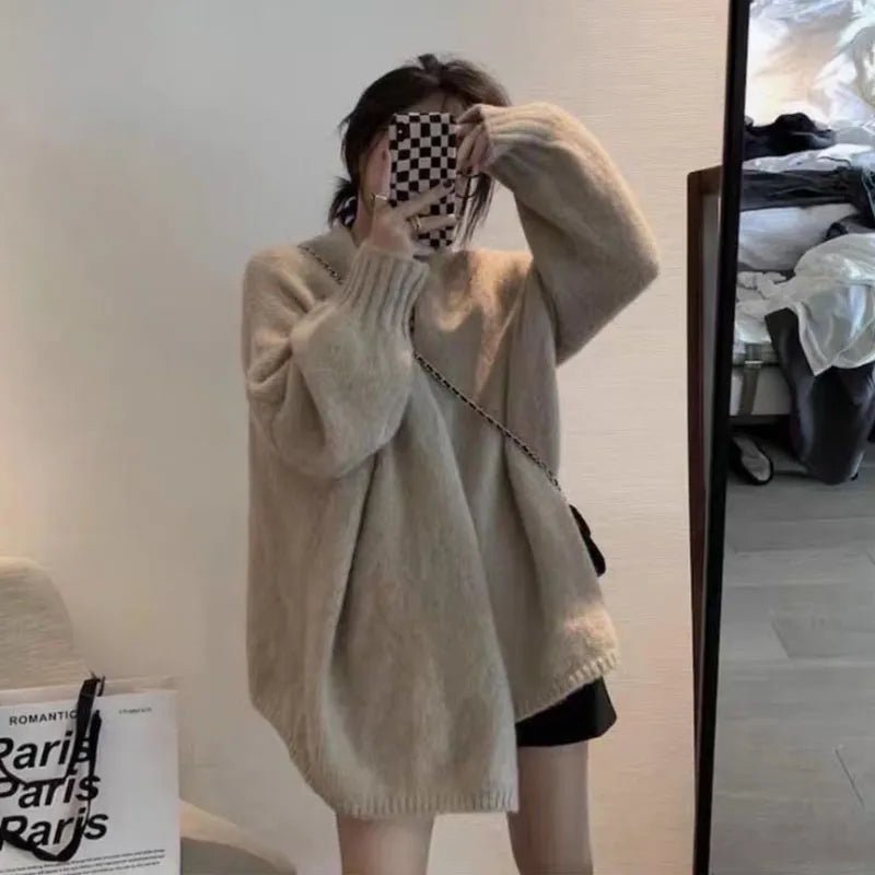 Gemütlicher übergroßer Strickcardigan mit Knopfverschluss - Livezo