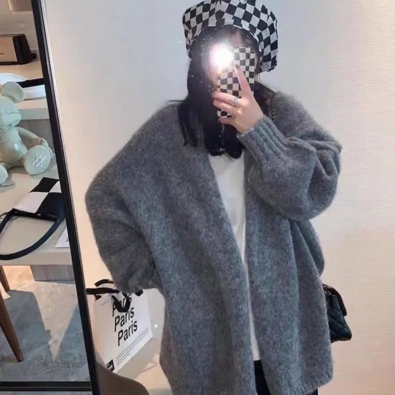 Gemütlicher übergroßer Strickcardigan mit Knopfverschluss - Livezo