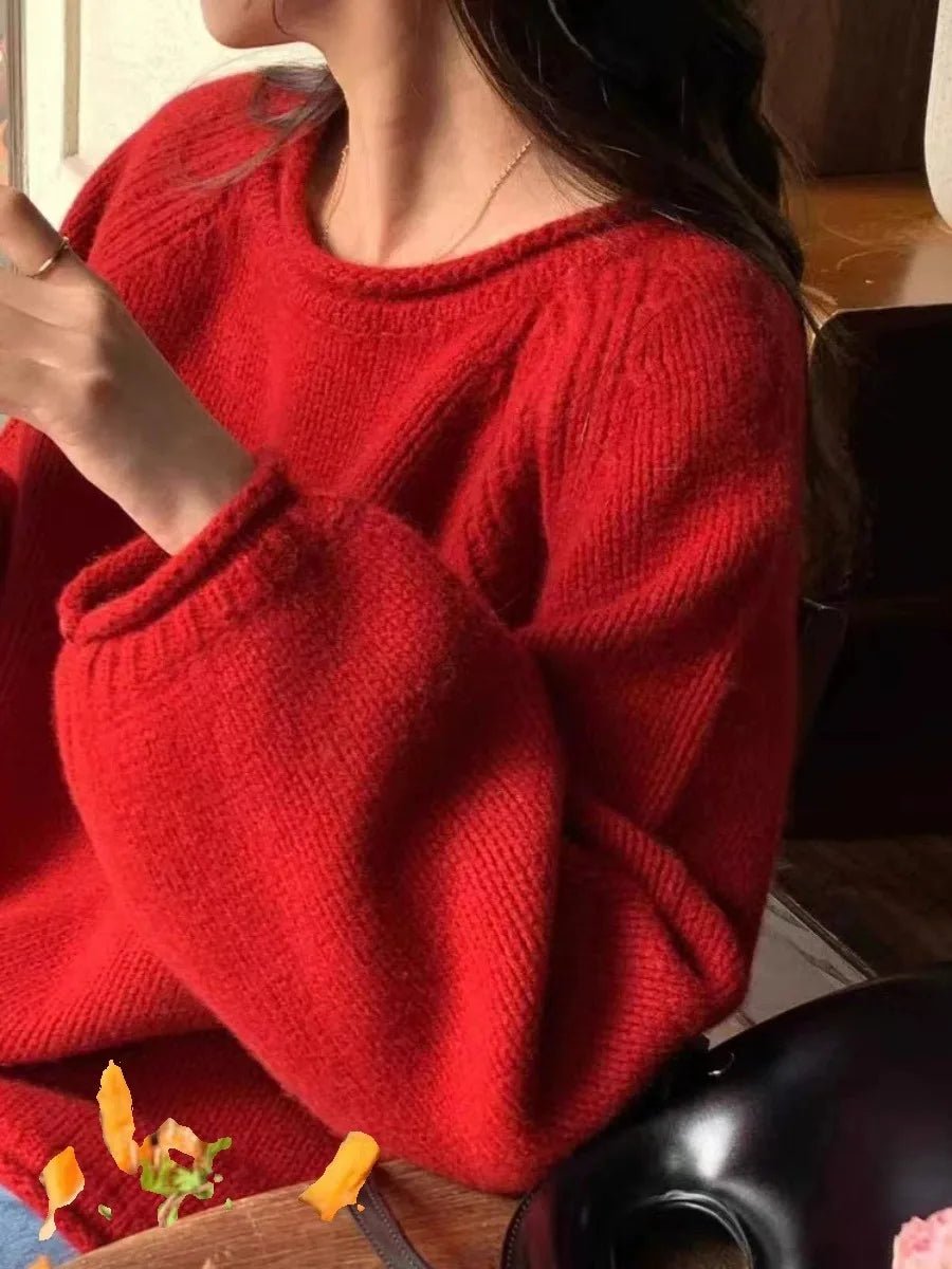 Gemütlicher übergroßer Strickpullover für lässigen Komfort - Livezo