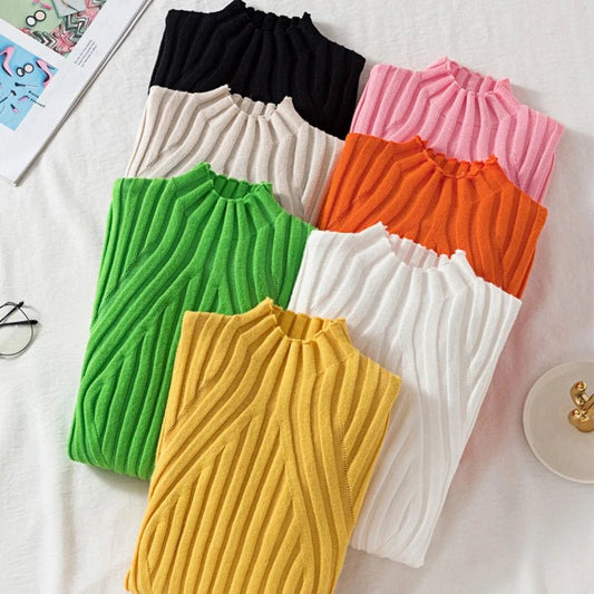 Gudrun - Halber Rollkragenpullover Pullover - Livezo