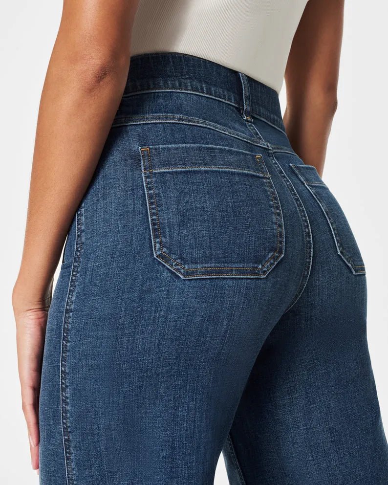 High - Waist Jeans mit weitem Bein - Livezo