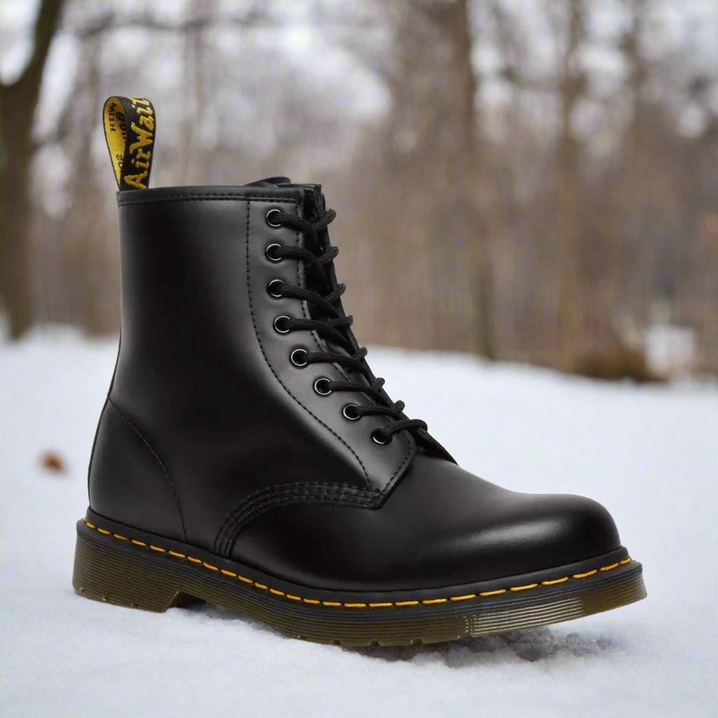 Klassische elegante Schnürstiefel aus Leder - Livezo