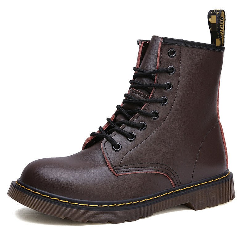 Klassische elegante Schnürstiefel aus Leder - Livezo