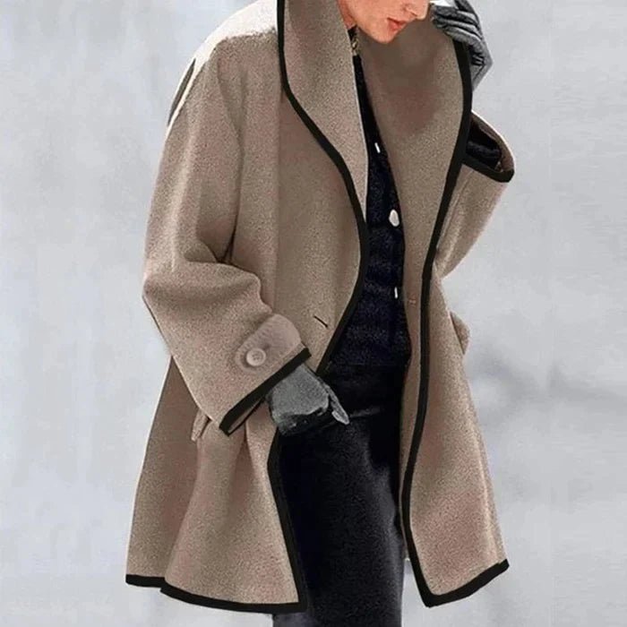 Klassischer Wollmischmantel für Herbst und Winter - Livezo