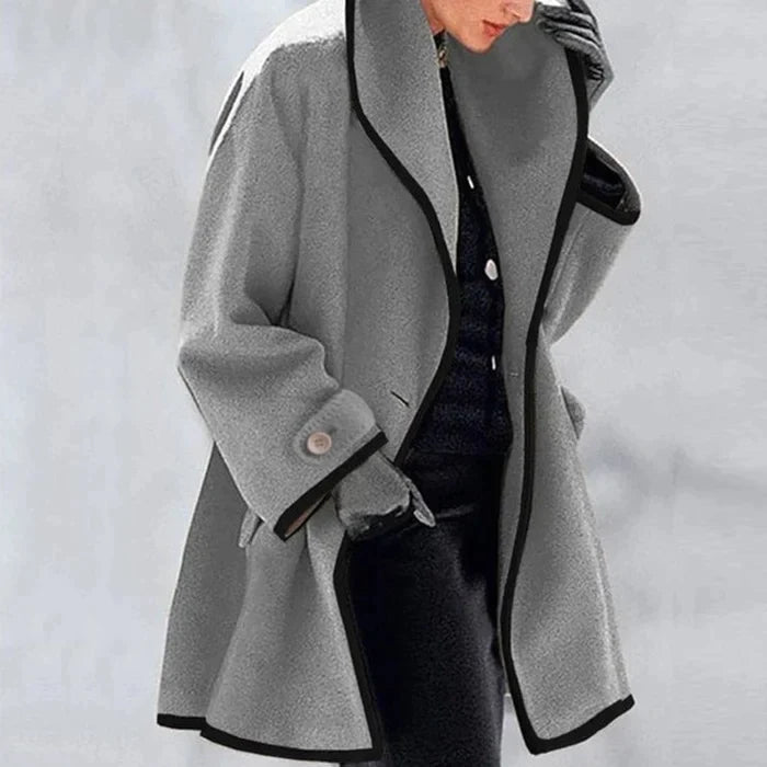 Klassischer Wollmischmantel für Herbst und Winter - Livezo