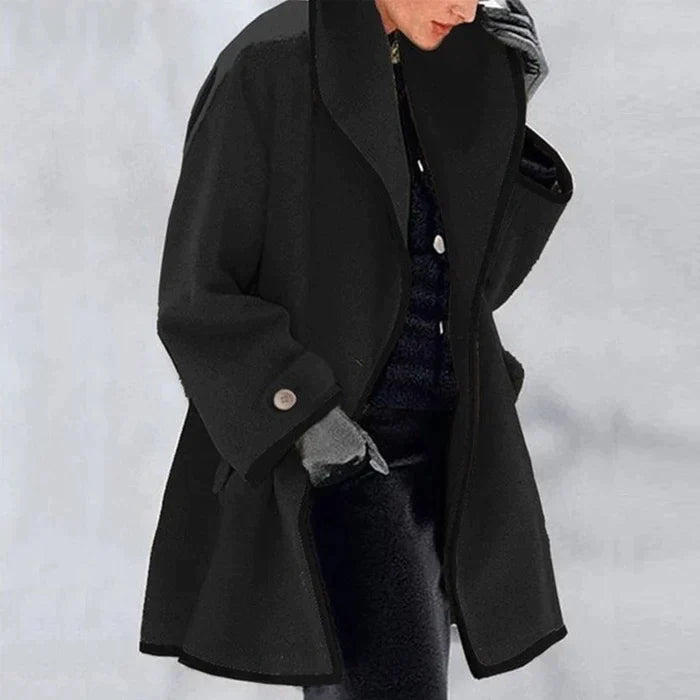 Klassischer Wollmischmantel für Herbst und Winter - Livezo