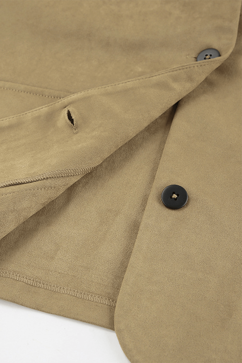 Lässige Jacke mit durchgeknöpftem Hemdkragen - Livezo