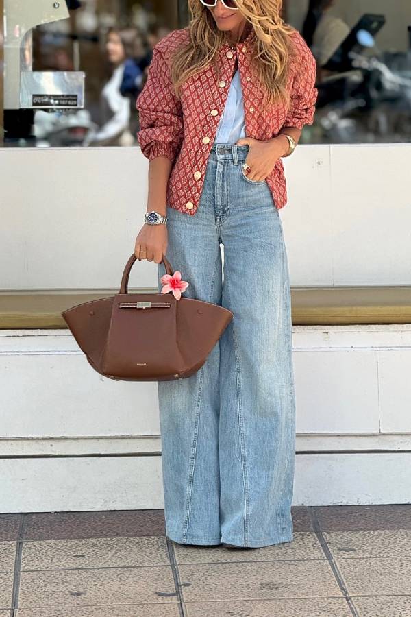 Leichte Bedruckte Jacke für Alltäglichen Trendigen Stil - Livezo