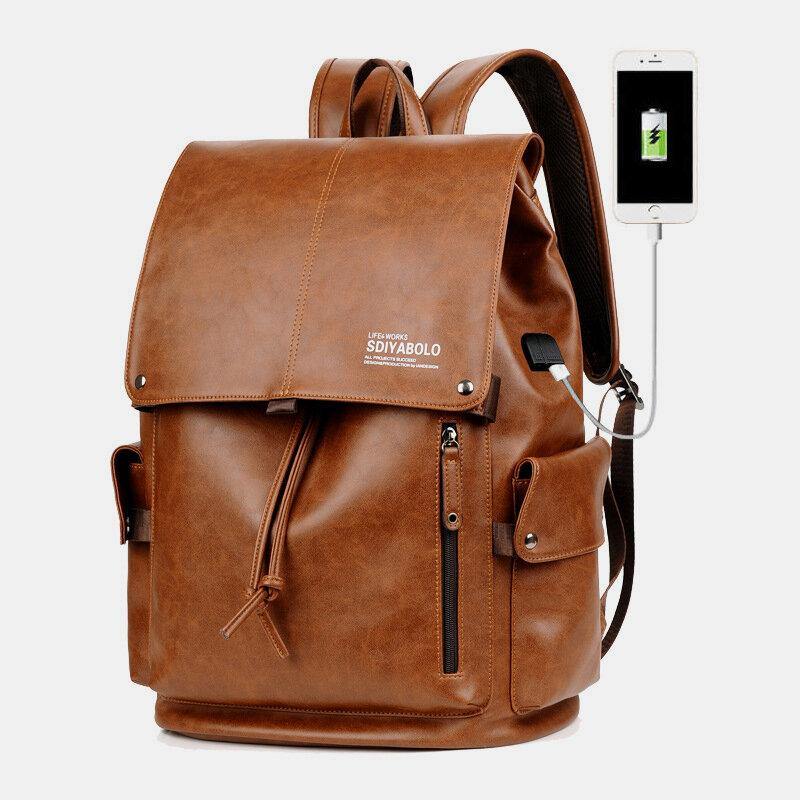 Men's Backpack with USB Charging Port - Harren Cole