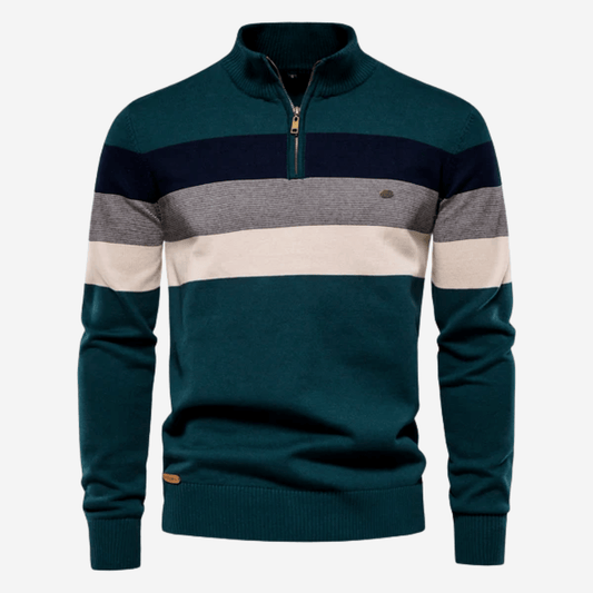 Men's Striped Knit Sweater - Harren Cole