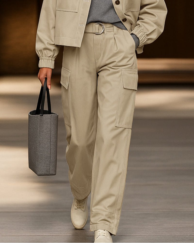 Moderne Utility - Transportjacke und Hose Set - Livezo